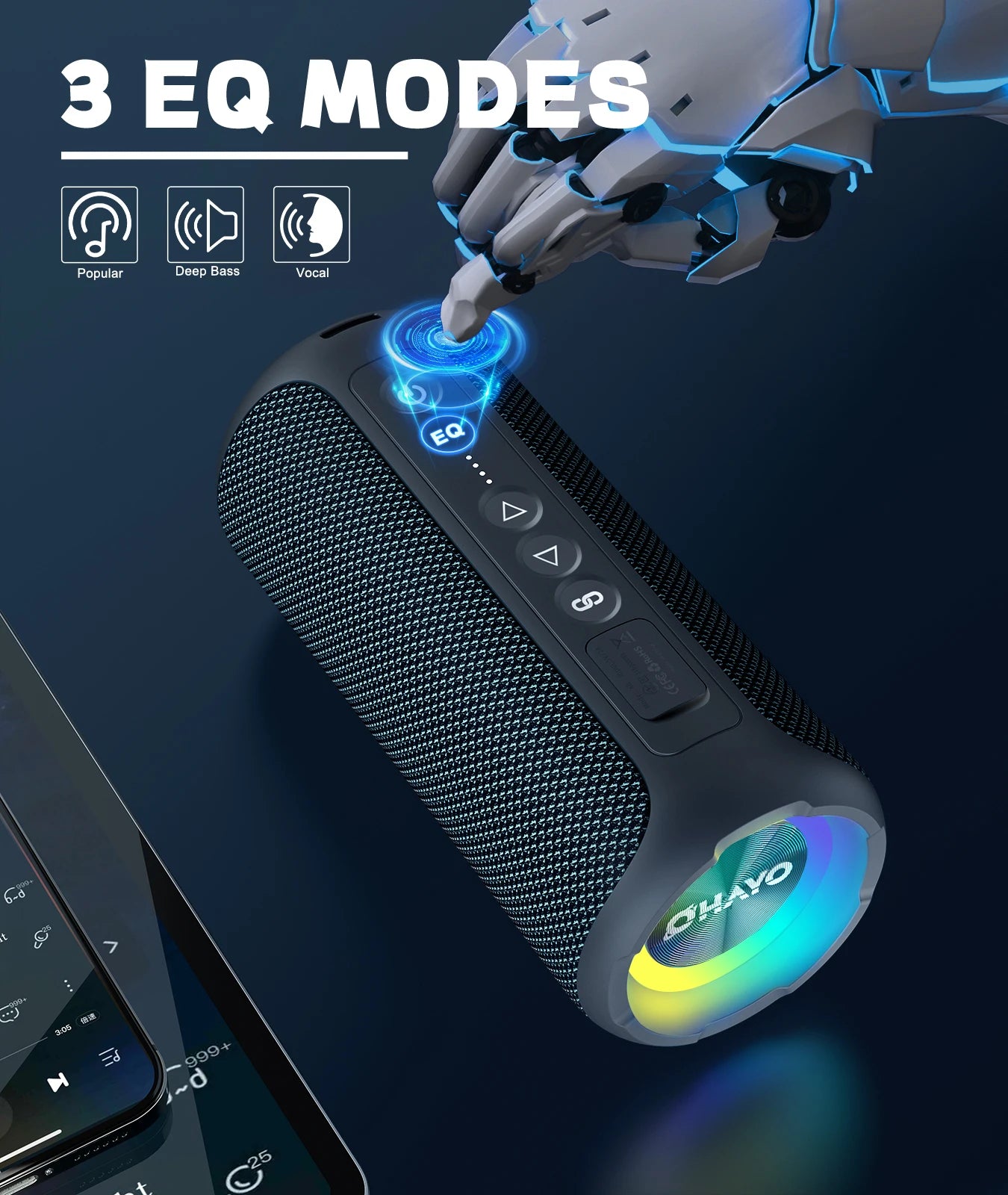 X8Pro Bluetooth Speakers,40W Loud Portable Wireless Speaker
