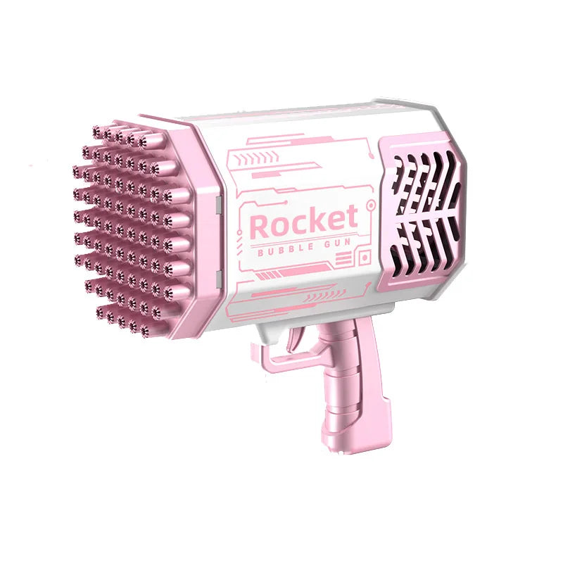 Bubble Gun Kids Toys Rocket 69 Holes Soap Bubbles Machine Gun