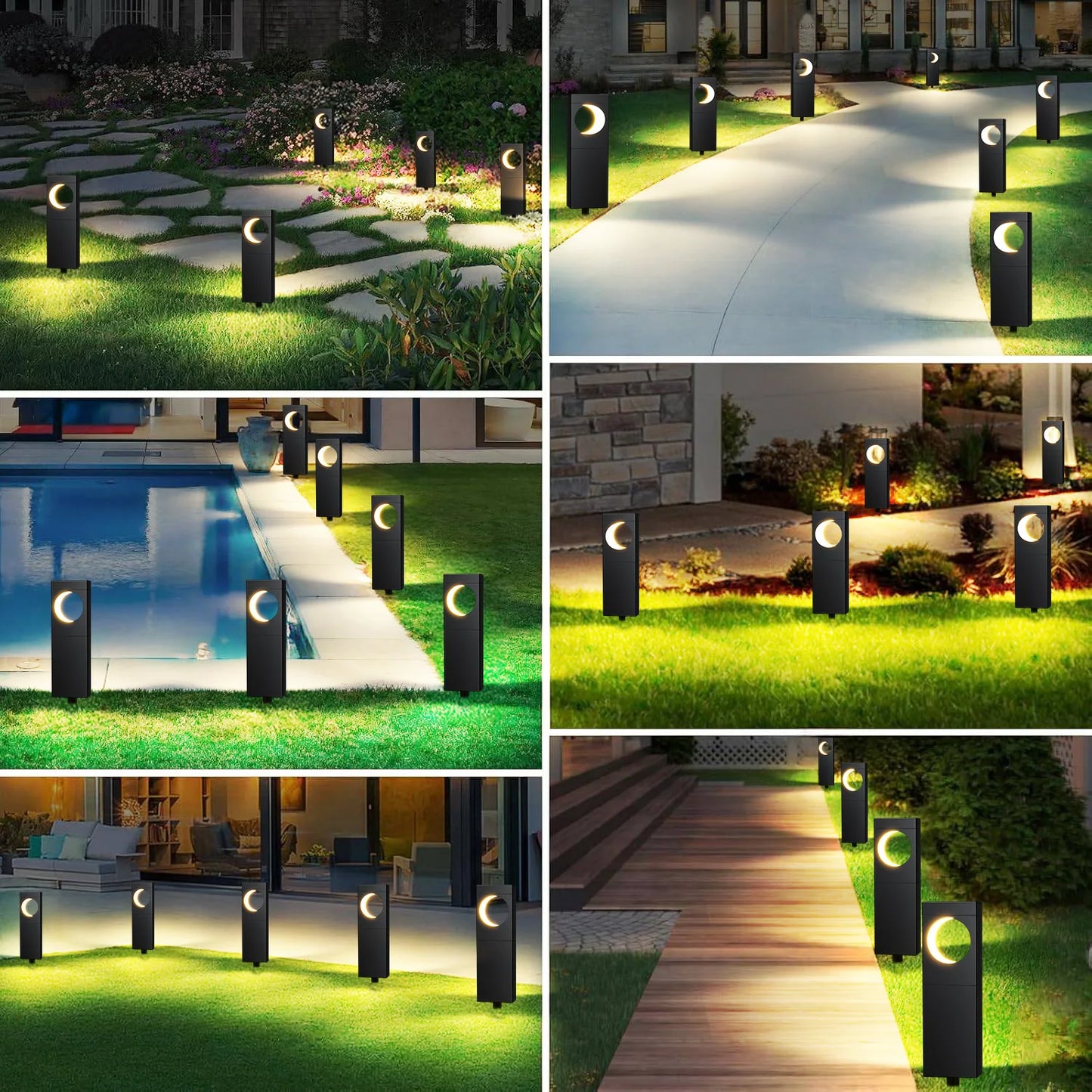 4/6Pack Super Bright Solar Lights, 12Hrs Auto On/Off,