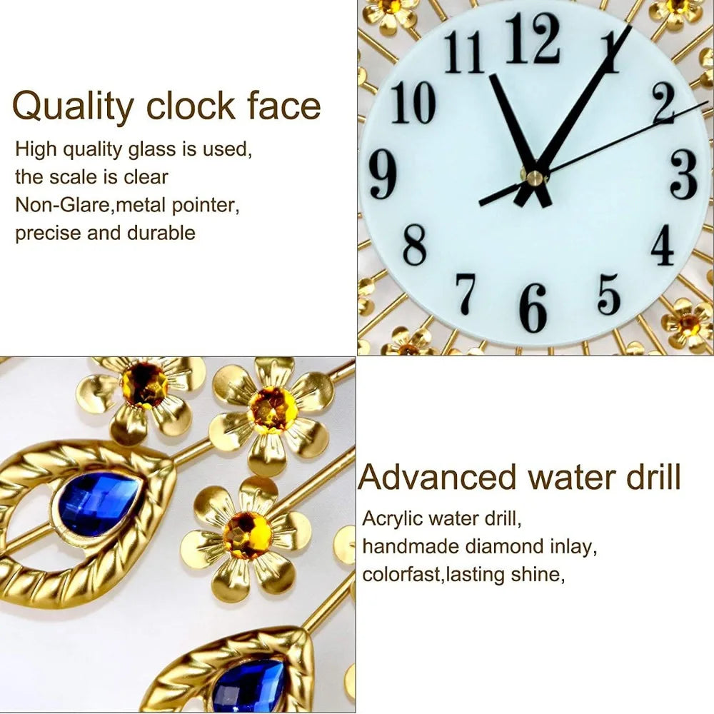 Hign-concerned Modern Silent Decorative Wall Clock with Arabic Numerals