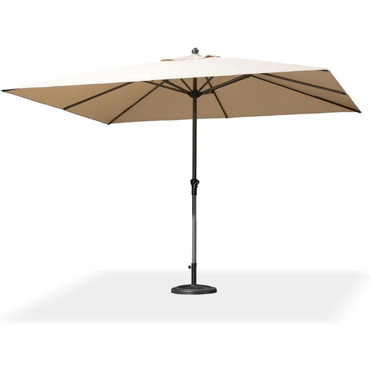 11.5' x 9' Patio Umbrella Outdoor Table Sun Umbrellas with Crank