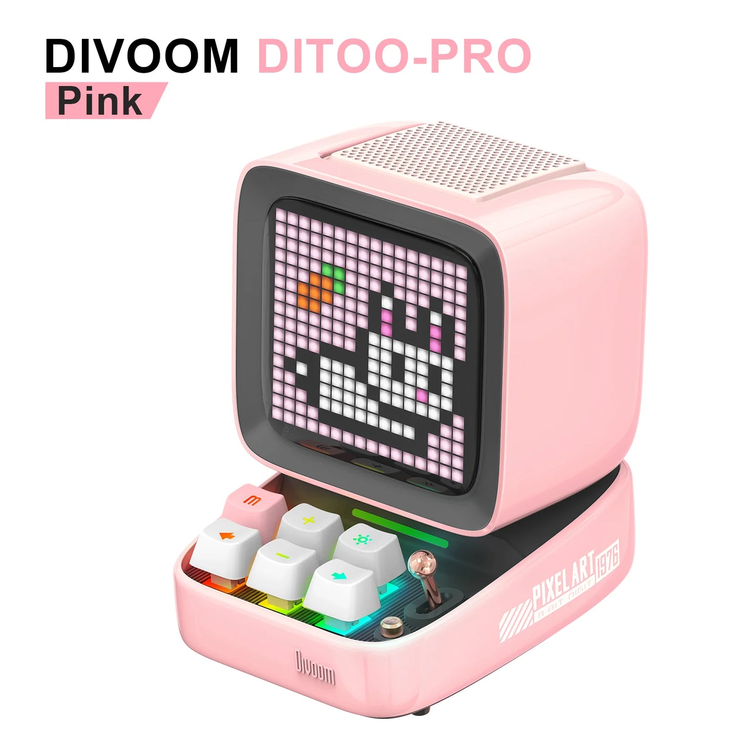 Pro Retro Pixel Art Bluetooth Portable Speaker Alarm Clock