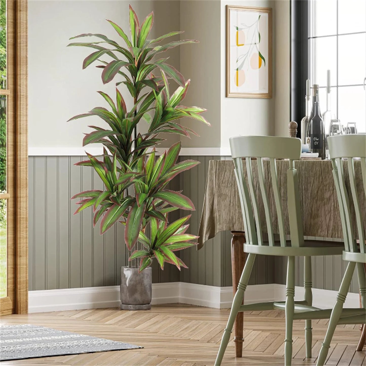 Guangdong Dracaena Indoor Plant Faux Tree In Pot Decorative