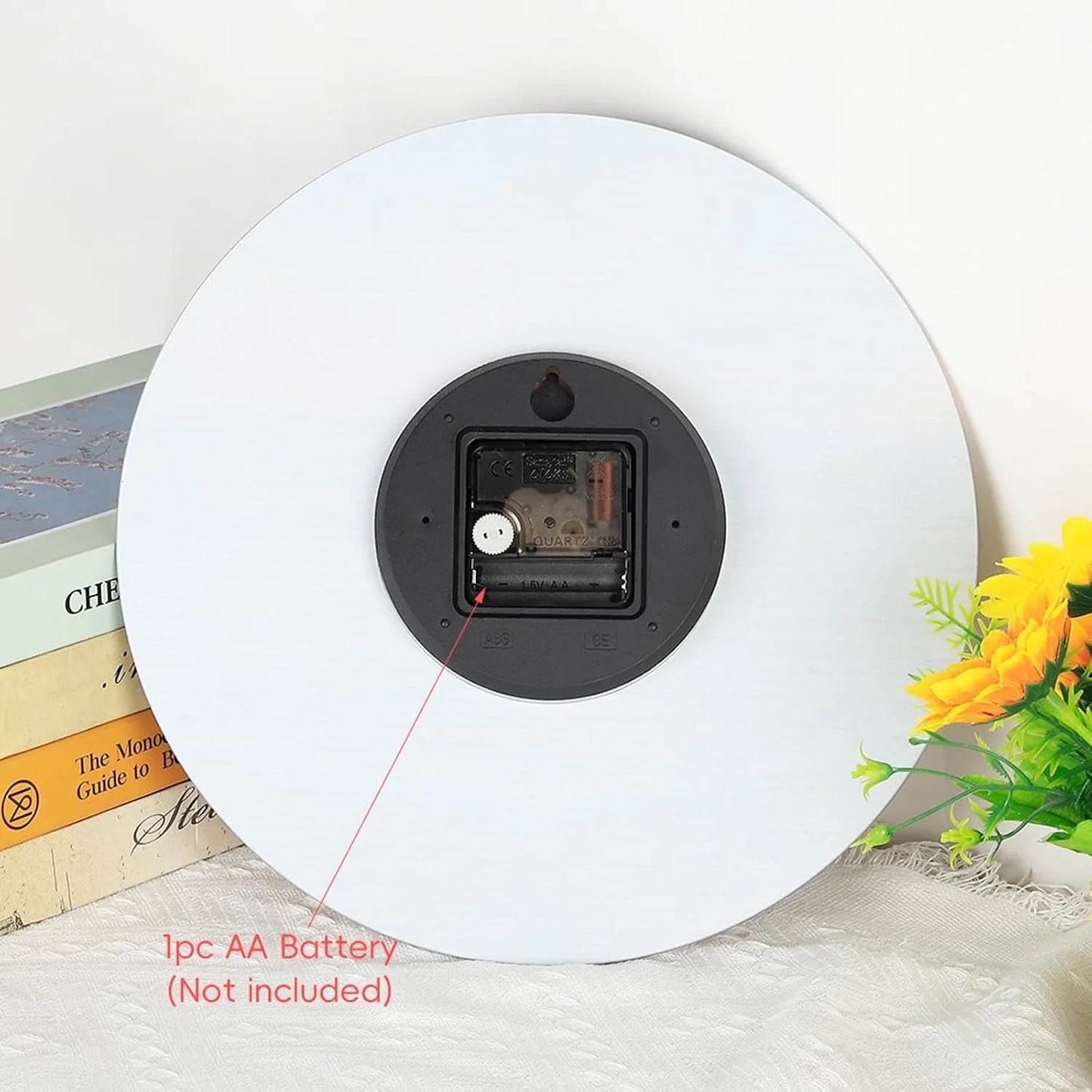 Hign-concerned 12 Inch Silent Non-Ticking Beach Sunrise Wall Clock