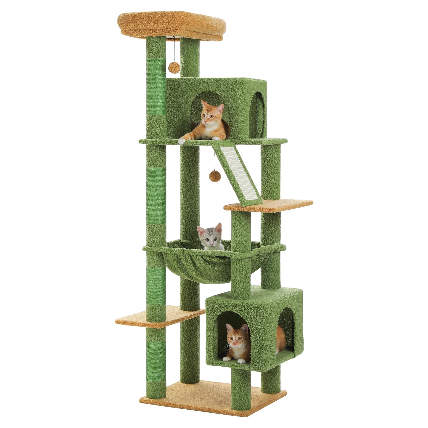 Speedy Pet Large Cat Tree Tower with Scratching Post and Hammock