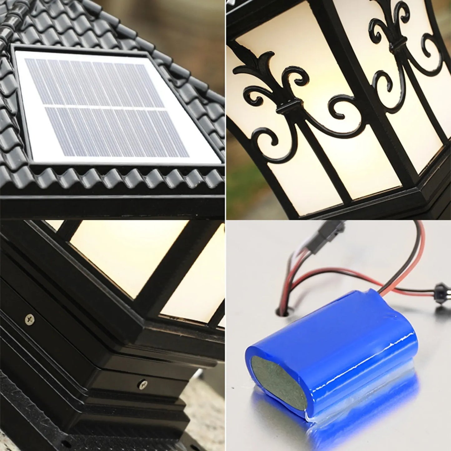 Solar Powered Post Light LED